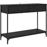 Konzolna stolica s ladicama Crni hrast 100 x 34,5 x 75 cm | shoptok.hr