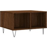 Maison Chic Klubska mizica - kavna mizica - Nizka mizica rjav hrast 60x50x36,5 cm inženirski les, (21754163) Cene