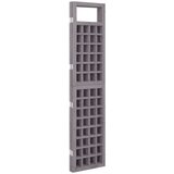 vidaXL Sobna pregrada / rešetka s 4 panela od jelovine siva 161x180cm | shoptok.hr