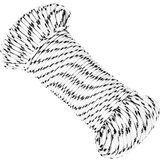 Pleteni brodski konop bijeli 4 mm x 250 m poliesterski u