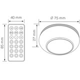 LED RGBW osvetljenje za nameštaj LED/0,5W/4,5V 3xAAA bela+daljinski upravljač | Eponuda.com