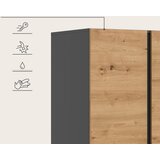 Livetastic OMARA S KLASIČNIMI VRATI, antracit, hrast artisan | Shoptok.si