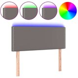  Posteljno vzglavje sivo 80x5x78/88 cm umetno usnje, (20933086) | Shoptok.si