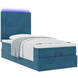  Okvir kreveta s madracima tamnoplavi 90x190cm baršunasti | shoptok.hr