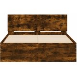  Okvir za krevet s uzglavljem i LED boja hrasta 120x200 cm | shoptok.hr