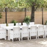  Vrtni set za objed 13 pcs Bijelo Sintetički ratan i Metal | shoptok.hr