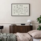  Slika - Animal Patrol (1-part) - Meerkats on Black and White Background 60x40 U crnom drvenom okviru | shoptok.hr