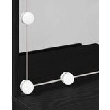  LED Toaletni Stol u Crnom Hrastu 60x40x140 cm Izrađen od Konstruiranog Drva | shoptok.hr