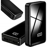  20000mah prijenosna led baterija i 4x usb powerbank LCD crni Cijene