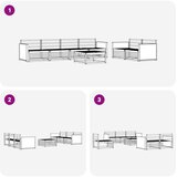  Set vanjskih sofa 7 kom. Prirodna Čvrsto drvo akacije | shoptok.hr
