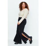 Trendyol Curve Anthracite Yuksel Waist Leg Snap Fastened Wideleg Jeans | Shoptok.si