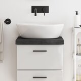vidaXL Kupaonska radna ploča tamnosiva 40x30x(2-6) cm tretirano drvo | shoptok.hr