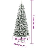  Umjetno božićno drvce sa šarkama i snijegom 180 cm | Shoptok.si