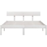  Okvir za krevet masivna borovina bijeli 135x190 cm bračni | shoptok.hr