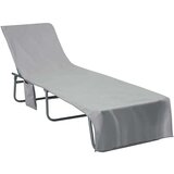 vidaXL Brisače za ležalnik 2 pcs Temno siva 210 x 75 cm | Shoptok.si