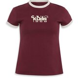 Calvin Klein Jeans Majica '1968' bordo / bela Cene