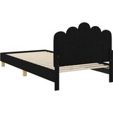  Posteljica za malčke z vzglavjem Črna 90 x 200 cm blago, (5000105170) | Shoptok.si