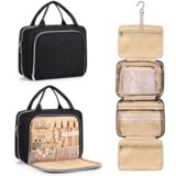 INF Potovalna toaletna torbica velike prostornine s kavljem Black, (21681667) | Shoptok.si