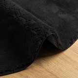  Tepih HUARTE kratkih vlakana mekani i perivi crni Ø 200 cm | shoptok.hr