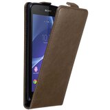 Cadorabo Ohišje, združljivo z Sony Xperia Z3 v kava rjava - Zaščitni ovitek v obliki flipa z magnetnim zapiranjem, (20565972) | Shoptok.si