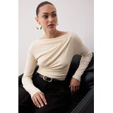 TRENDYOLMILLA ženska bluza Twoaw26Bz00088, kamena-bež | Eponuda.com