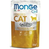 Monge cat Grill Sterilised Petelin 85 g Cene