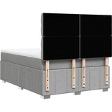  Krevet box spring s madracem svjetlosiva 160x200 cm tkanina | shoptok.hr