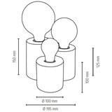  Spot-Light 2266360 - Stona lampa VINCENT 3xE27/15W/230V | Eponuda.com