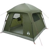 vidaXL Kabinski šator s krovom Maslinastozelena 244 x 213 x 183 cm - Maslinastozelena 4 osobe | shoptok.hr