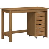  Set stola i pokretnog ormara MOSS 2 pcs Medeno Smeđa | Eponuda.ba