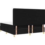 Box spring krevet s madracem Crna 140 x 200 cm tkanina | shoptok.hr