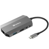Sandberg USB-C 6 v 1 Travel Dock priklopna postaja Cene
