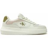 Calvin Klein Jeans Superge Chunky Cupsole Mix In Met YM0YM00896 Bright White/Icicle/Dusty Olive 0K7