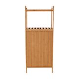 Kondela Košara za perilo, naravni bambus/siva, KERI NEW | Shoptok.si