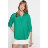 Trendyol Shirt - Green - Oversize Cene