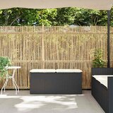  Vrtna klupa s jastukom crna 110x40x44 cm od poliratana | shoptok.hr