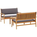  Sjedeća garnitura za vrt 3 pcs Smeđa 120 x 65,5 x 79 cm | Eponuda.com
