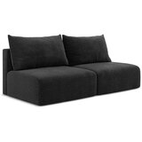 Makamii Črna raztegljiva/s prostorom za shranjevanje sedežna garnitura 216 cm Kalena – | Shoptok.si