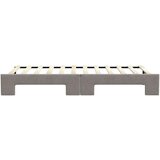  Dnevni krevet na razvlačenje smeđesivi 90 x 200 cm od tkanine | shoptok.hr