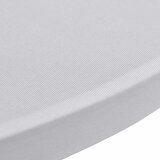  Navlaka za stol za stajanje Ø 70 cm bijela rastezljiva 4 kom | Eponuda.com