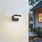  LED Solarno zidno svetlo sa senzorom LED/5W/3,7V 2000 mAh IP44 crna | Eponuda.com