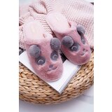 Boto Women's Faux Fur Panda Slippers Dark Pink Fimeo | Shoptok.si