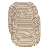 RugsX ORGANIC 1835 sisal preproga Geometric ecru / naravna – moderna nepravilna oblika 160x220 cm, (5000176041) | Shoptok.si