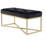 Kayoom KLOP BREZ NASLONA, kovina, umetna masa, tekstil, leseni material črna, zlate barve | Shoptok.si