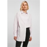 UC Ladies Ladies Oversized Stripe Shirt white/lilac Cene