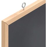  Ploča za pisanje s okvirom od masivnog borovog drva crna 60x30 cm | shoptok.hr