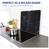 Wenko Zaščitne plošče za štedilnik 2 ks iz kaljenega stekla 52x30 cm Black Marble – | Shoptok.si