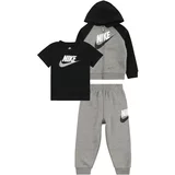 Nike Sportswear Komplet pegasto siva / črna / bela