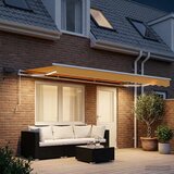  Povlačivi tende Pijesak 500 × 350 cm Tkanina i Aluminij | shoptok.hr
