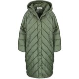 Pri Long jacket women's coat with diagonal quilting Warm LUCY Cene